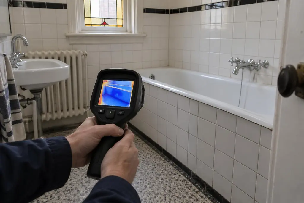 Lekdetectie Soesterberg – onderzoek in een badkamer van een oudere woning